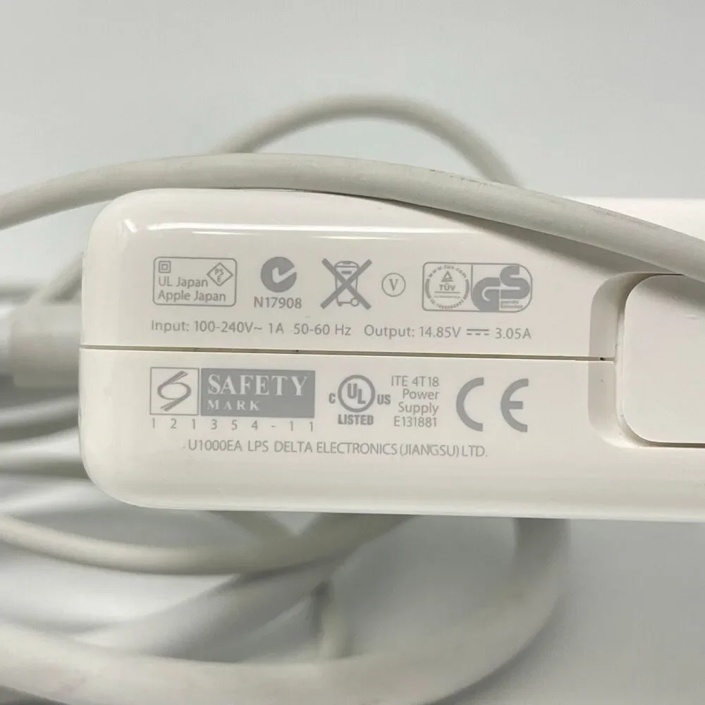 OEM Apple 45 Watt MagSafe 2 45W Power Charger MS2 A1436 w/ 6ft Wall Cord Plug